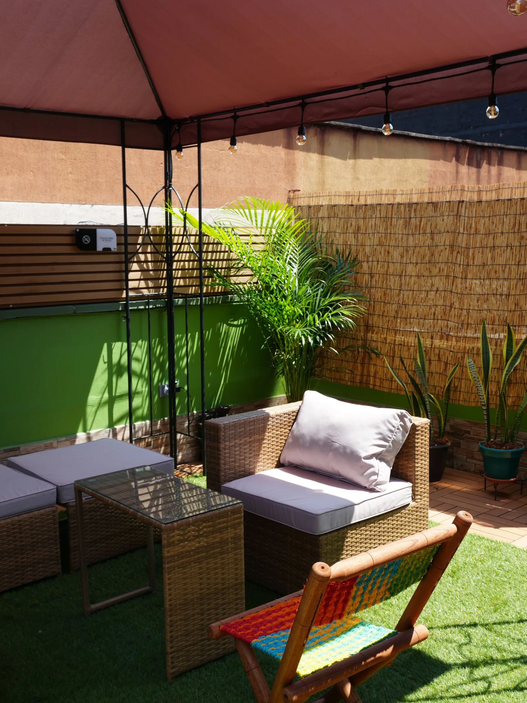 Gazebo de la terraza